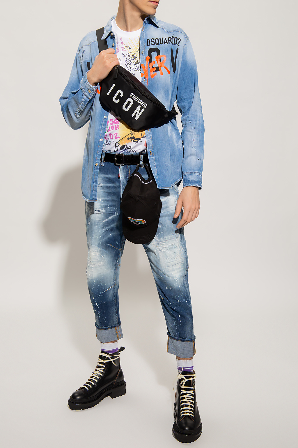DSQUARED２COMBAT JEANS PAINT JOB WASH DSQUARED2COMBAT JEANS PAINT JOB WASH